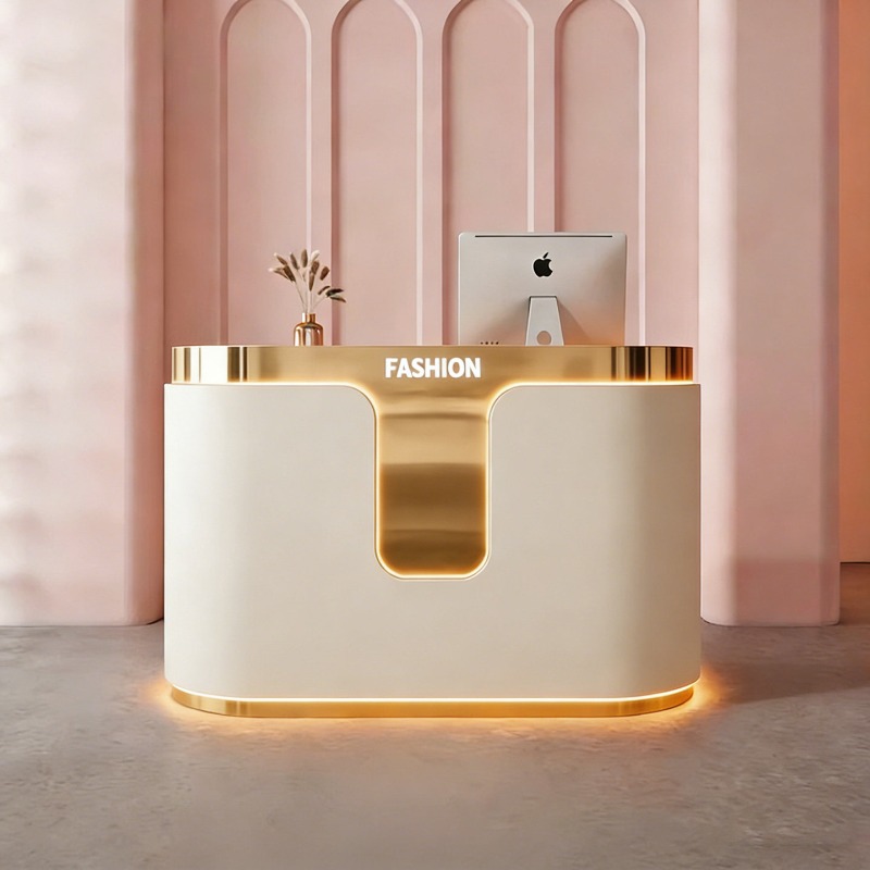 Office Furniture Store - เคาน์เตอร์ต้อนรับร้านเสริมสวยหรูสไตล์นอร์ดิก ดีไซน์ทันสมัย โต๊ะแคชเชียร์ร้านเสื้อผ้าโรงแรม เฟอร์นิเจอร์สำนักงาน Escritorios FYRD