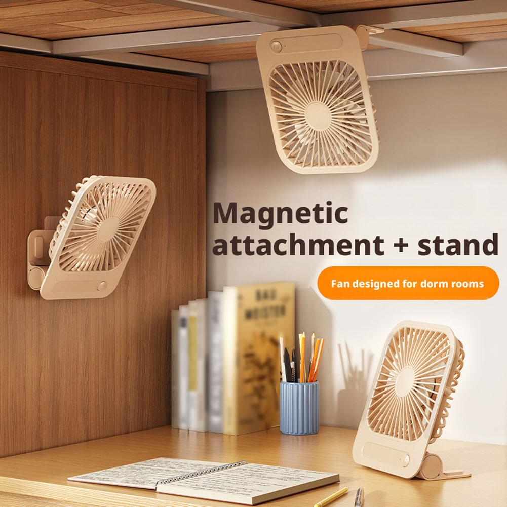 Office Furniture Home - พัดลมระบายความร้อนแบบแม่เหล็กบางเฉียบ พัดลมตั้งโต๊ะ พัดลมแขวนผนังแบบชาร์จ USB พัดลมตั้งโต๊ะสำหรับนักเรียน พัดลมตั้งโต๊ะสำหรับสำนักงาน