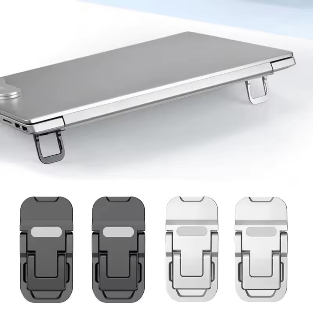 Adjustable Laptop Table - 1 ชุดขาตั้งแล็ปท็อปขนาดเล็กแบบพับได้ ที่วางคีย์บอร์ดคอมพิวเตอร์แบบพกพา ปรับได้ 2 มุม