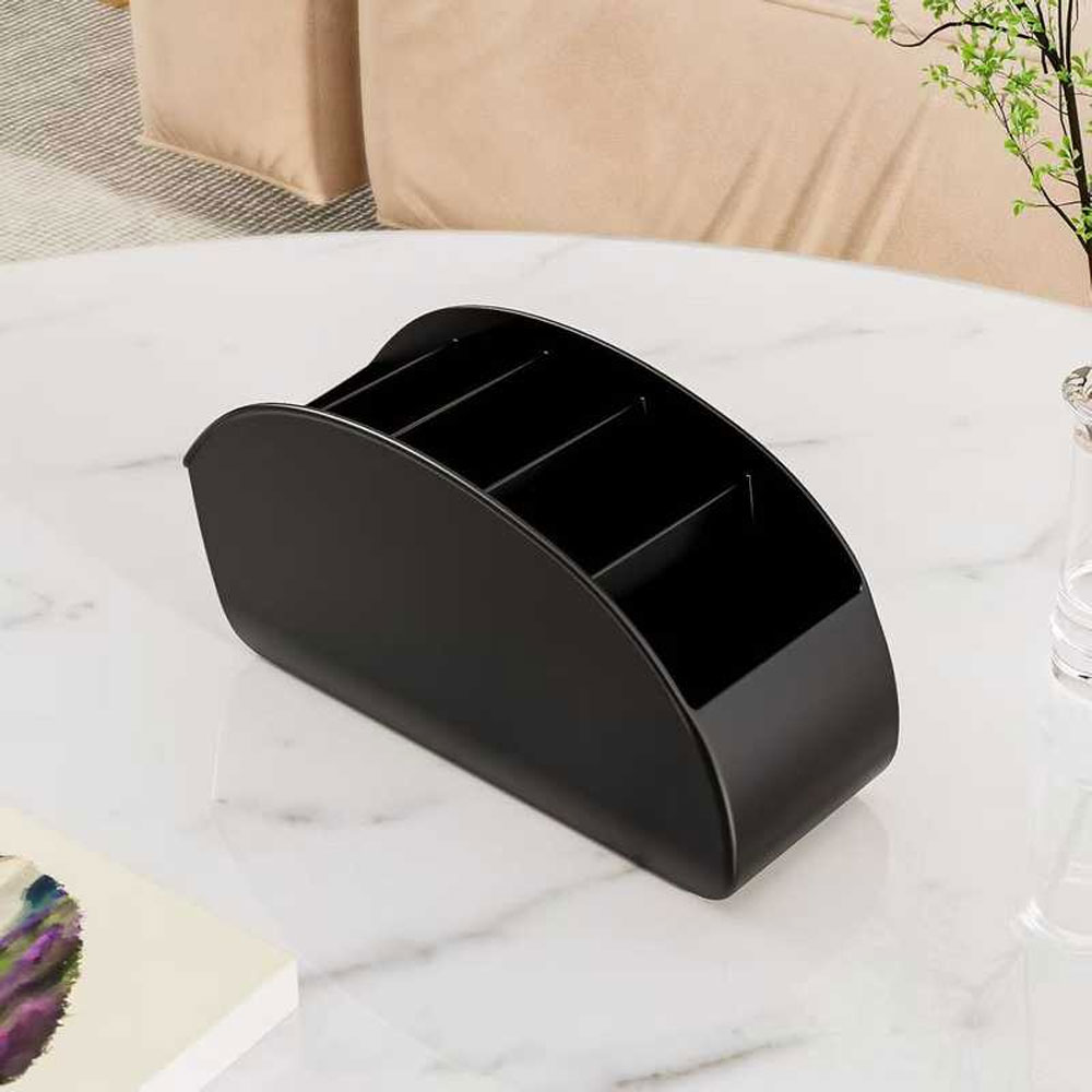 Office Furniture Set - กล่องเก็บรีโมทคอนโทรลแบบหลายช่อง, กล่องจัดระเบียบอเนกประสงค์สำหรับวางบนโต๊ะ, เหมาะสำหรับรีโมททีวี, เครื่องเขียน, แว่นตา, เครื่องสำอาง