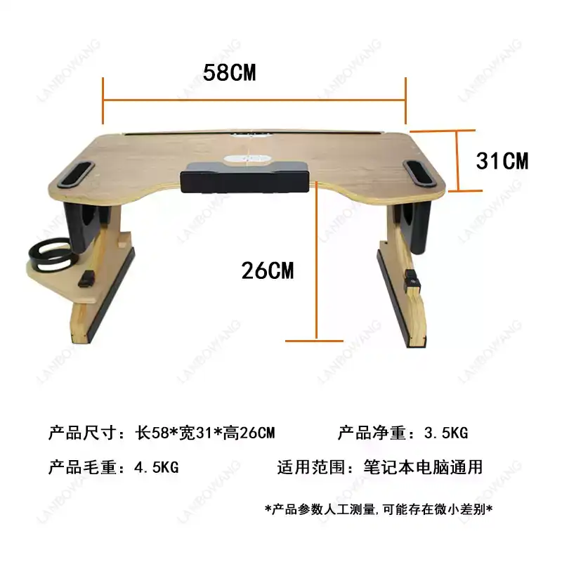 Adjustable Laptop Table - โต๊ะวางแล็ปท็อปแบบพับได้ ทำจากอะลูมิเนียมอัลลอยด์ ปรับระดับได้ตามหลักสรีรศาสตร์ ใช้ได้ทั้งบนเตียงและที่บ้าน สำหรับทำงานที่บ้านหรือใช้เป็นโต๊ะคอมพิวเตอร์แบบยืน
