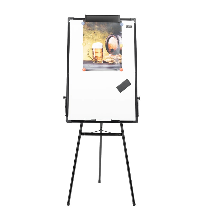 Whiteboard Easel Tripod - ขาตั้งไวท์บอร์ดแบบขาตั้งกล้อง, ขาตั้งไวท์บอร์ดแม่เหล็กแบบปรับได้และเขียนซ้ำได้, ไวท์บอร์ดแบบลบได้สำหรับโรงเรียน สำนักงาน และบ้าน