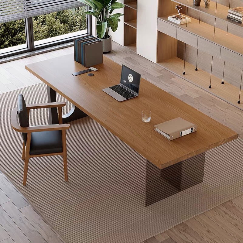 Office Furniture Home - โต๊ะทำงานไม้ลอยน้ำอะคริลิกสไตล์อิตาลี โต๊ะทำงานห้องนั่งเล่นเรียบง่ายทันสมัย เฟอร์นิเจอร์สำนักงานและบ้าน Tavolo Fluttuante FYFD