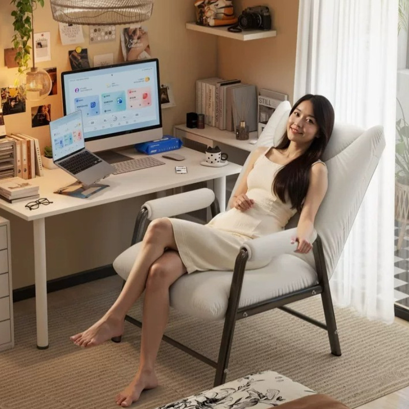 Office Furniture Zone - เก้าอี้สำนักงานปรับเอนได้ ดีไซน์ตามหลักสรีรศาสตร์ รองรับห้าจุด ผ้าเทคโนโลยีกันคราบ สำหรับนั่งทำงานหรือพักผ่อนในห้องนอน