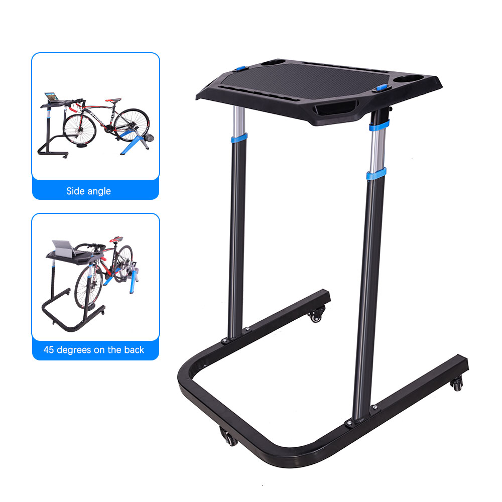 Adjustable Laptop Table - โต๊ะวางแล็ปท็อปแบบปรับระดับความสูงได้สำหรับฝึกปั่นจักรยาน พร้อมที่วางจักรยาน จากโรงงาน OEM