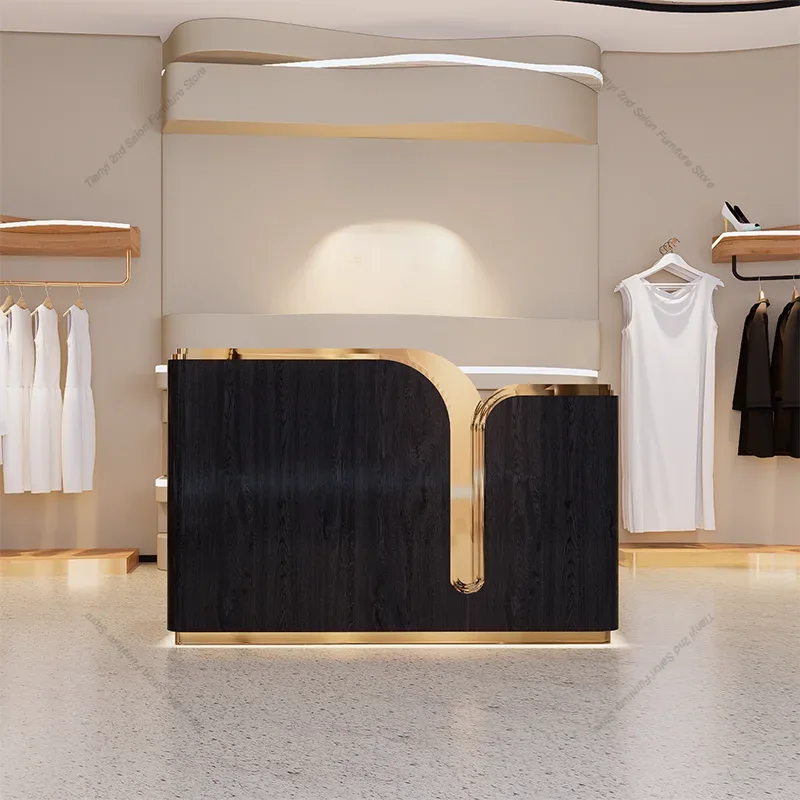 Office Furniture Store - เคาน์เตอร์ต้อนรับร้านเสริมสวยสไตล์อิตาลี เคาน์เตอร์ต้อนรับร้านเสื้อผ้าหรูหราเรียบง่าย เฟอร์นิเจอร์ดีไซเนอร์ เคาน์เตอร์ต้อนรับ FYRD