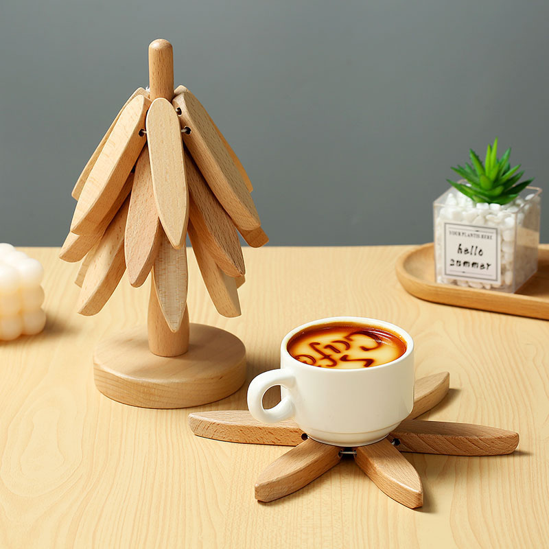 ชุดจานรองแก้วไม้รูปทรงต้นไม้พร - Office Furniture Set บทวิจารณ์และราคา