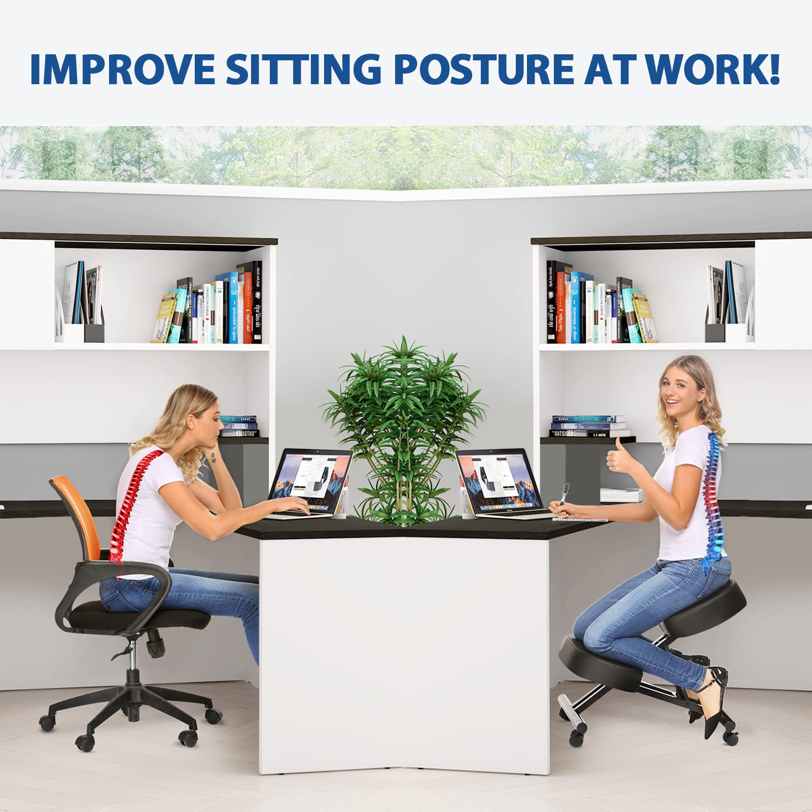 เก้าอี้นั่งคุกเข่าตามหลักสรีรศ - Office Furniture Home บทวิจารณ์และราคา