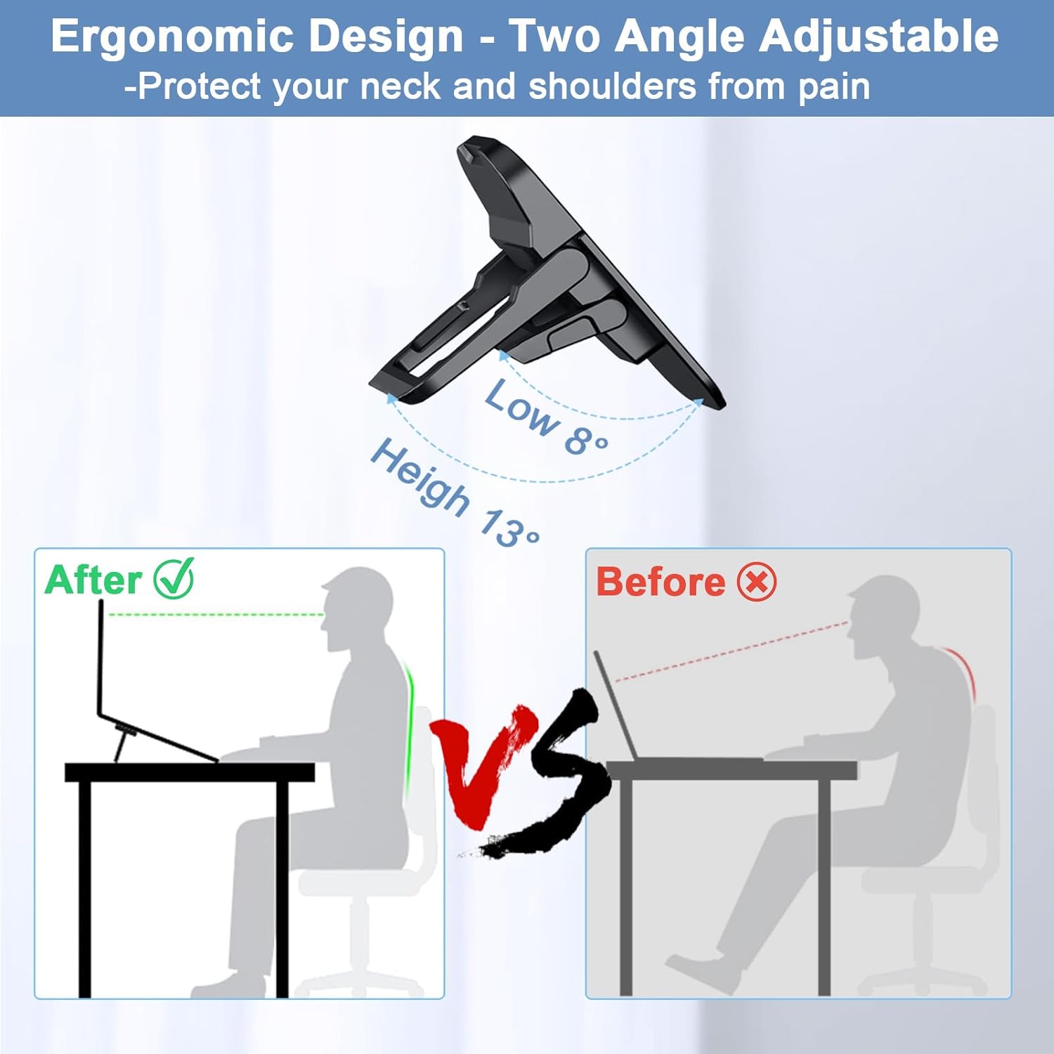 ขาตั้งโน้ตบุ๊กแบบพับได้ 2 ชิ้น - Adjustable Laptop Table บทวิจารณ์และราคา
