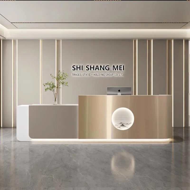โต๊ะต้อนรับสไตล์นอร์ดิก ครีมสไ - Office Furniture Store บทวิจารณ์และราคา