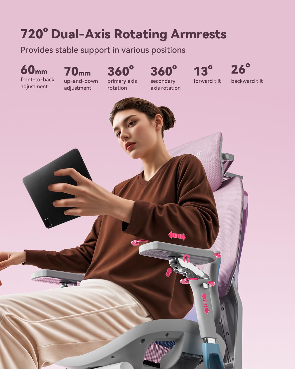 ออโต้ฟูล จี7 360 °   ที่วางแขน - Office Furniture Zone บทวิจารณ์และราคา