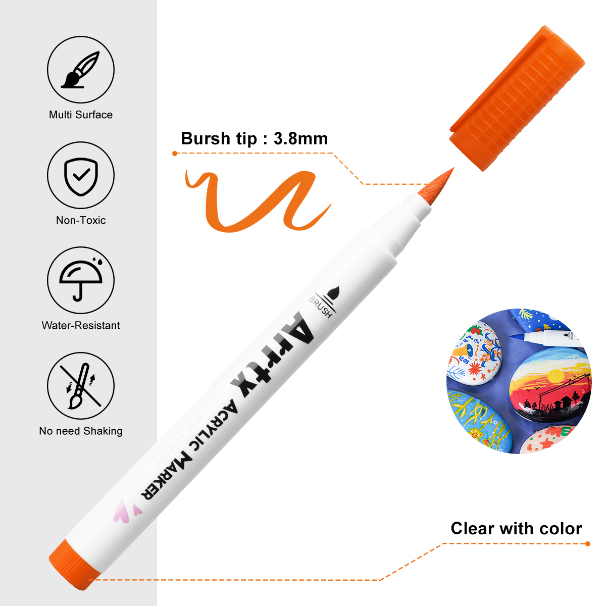 Arrtx 30 สีอะคริลิค Makrer, Ex - Copic Marker Classic บทวิจารณ์และราคา