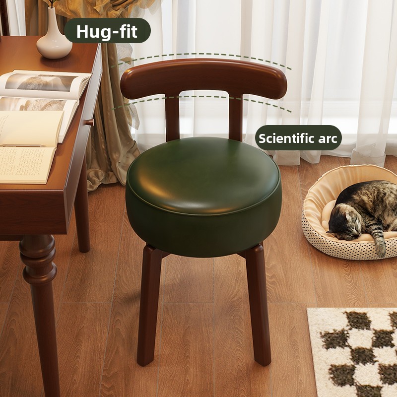 เก้าอี้แต่งตัวไม้เนื้อแข็งแบบห - Office Furniture Home บทวิจารณ์และราคา