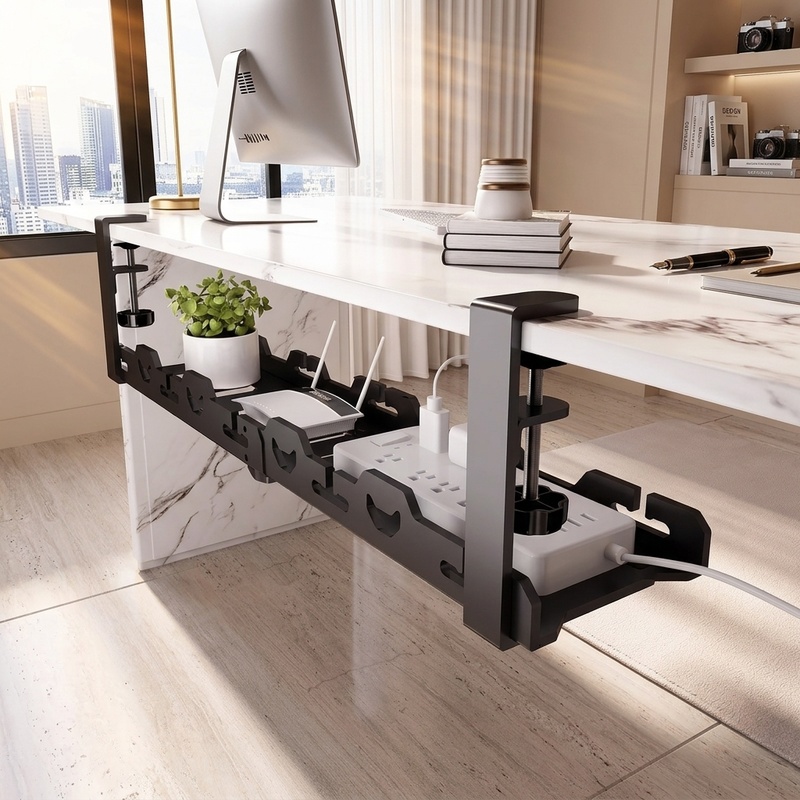 ถาดจัดการสายเคเบิลใต้โต๊ะแบบยื - Cable Tray Under Desk บทวิจารณ์และราคา